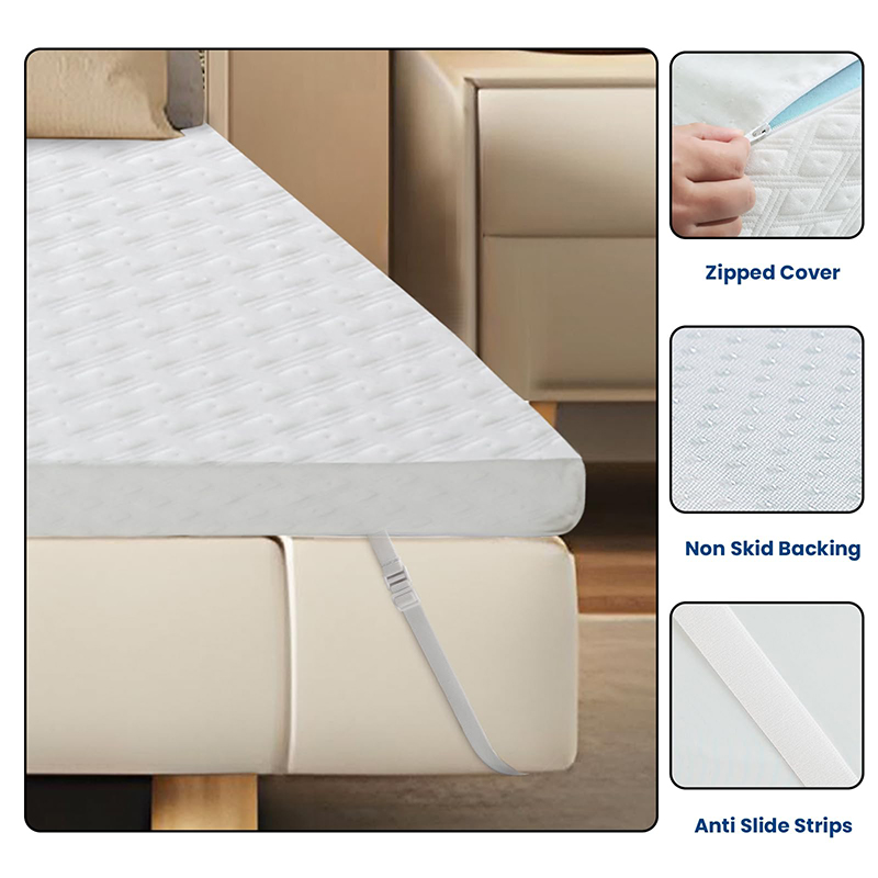 Gel Memory Foam Mattress Topper 