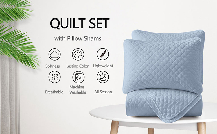 幾何学模様のオールシーズンキルトセット 幾何学模様のオールシーズンキルトセット