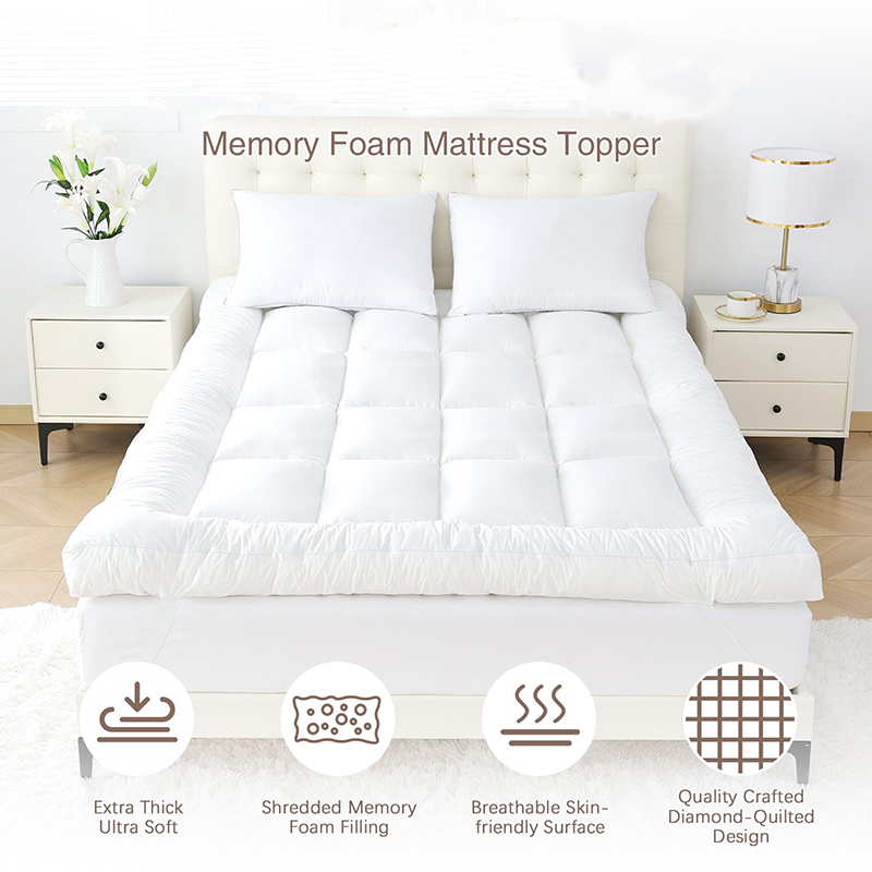 メモリーフォームマットレストッパー