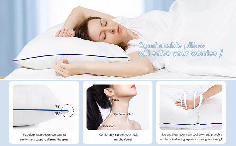 Luxuriöse kühlende Bettkissen