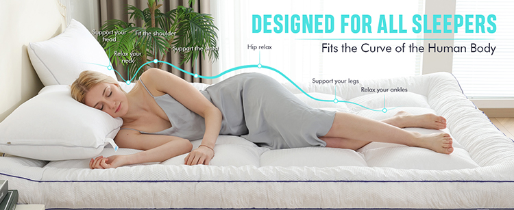 Sobrecolchão de espuma viscoelástica triturada Sobrecolchão de espuma viscoelástica triturada