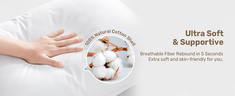 Coussins moelleux de l’hôtel