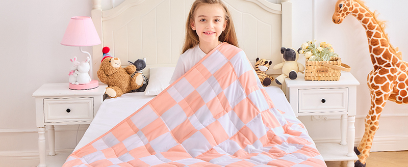 タータンチェック柄加重ブランケット タータンチェック柄加重ブランケット