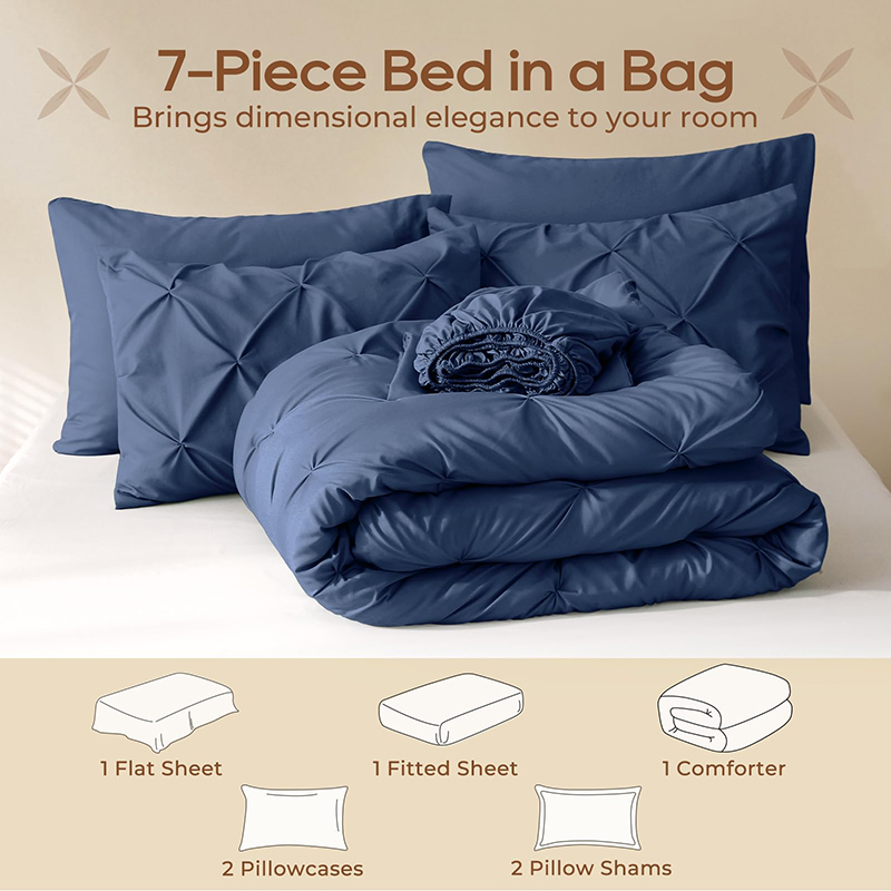 Pintuck Comforter Bedding Set