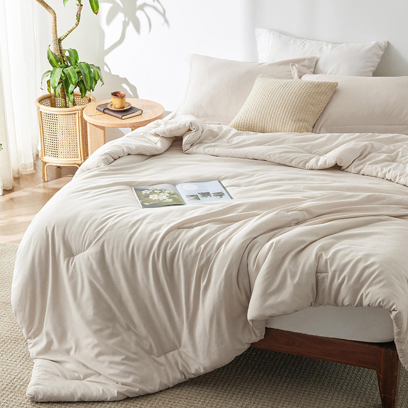 Beige Soft Comforter Set 3