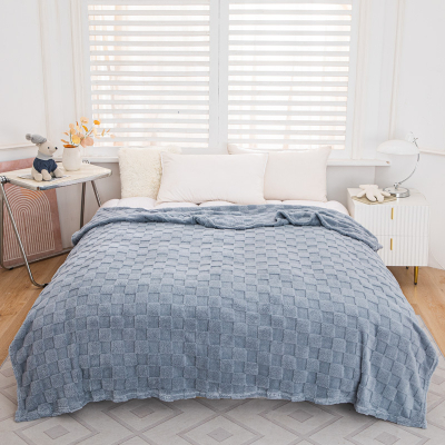 Super soft and cozy knitted blanket