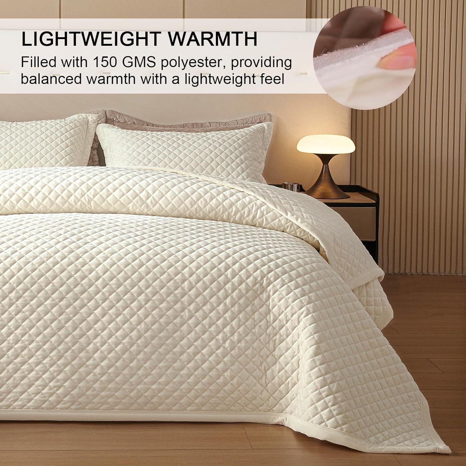 Juego de edredón ligero.