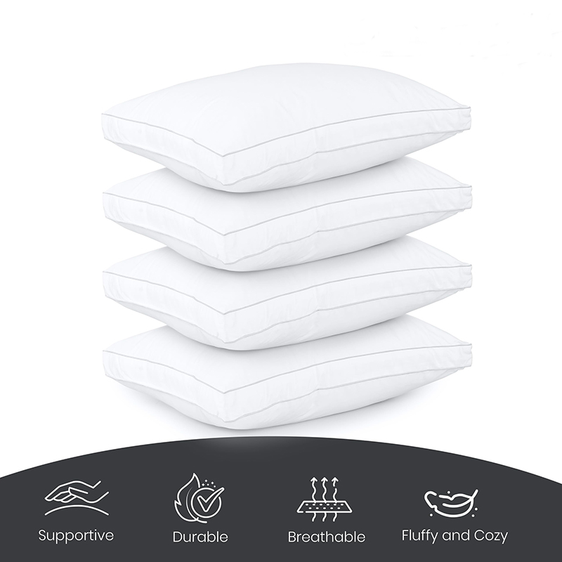 冷却効果のあるホテル品質のマチ付き枕