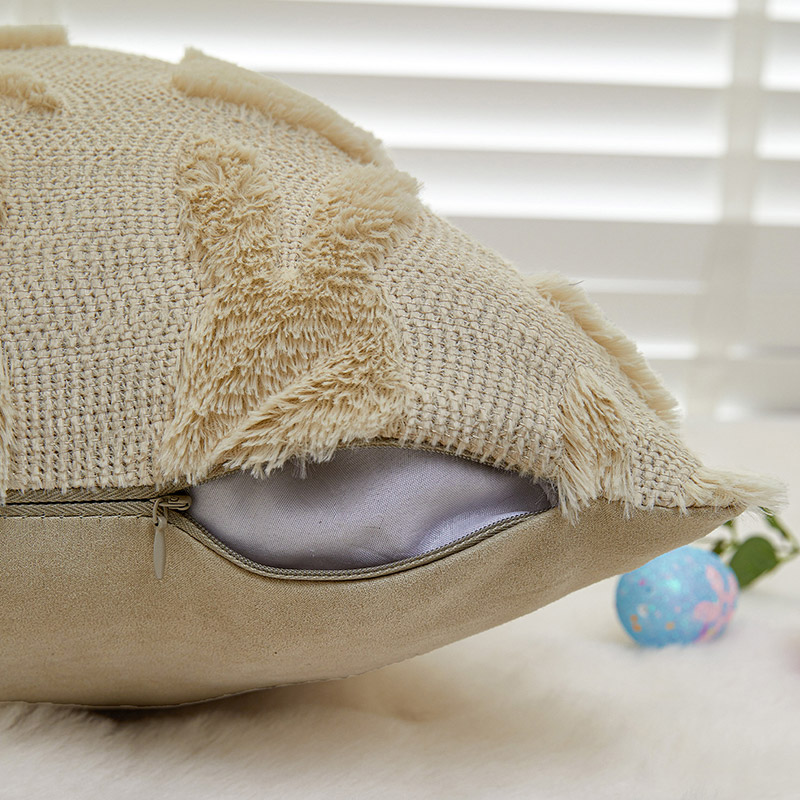 Almohada de piel sintética de conejito Almohada de piel sintética de conejito