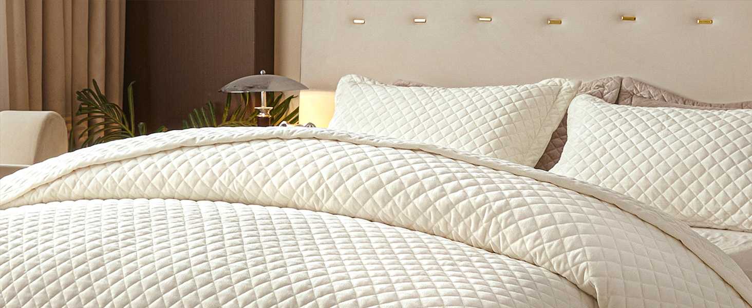 Juego de edredón ligero.