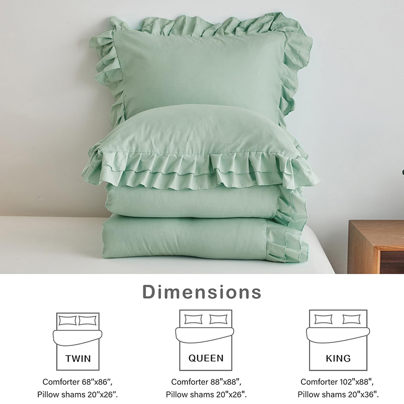 Luxury Fluffy Ruffled Bedding Set Luxury Fluffy Ruffled Bedding Set