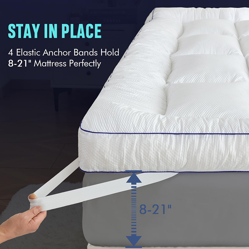 Sobrecolchão de espuma viscoelástica triturada