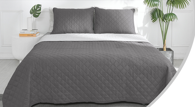 リバーシブルマイクロファイバーキルトセット