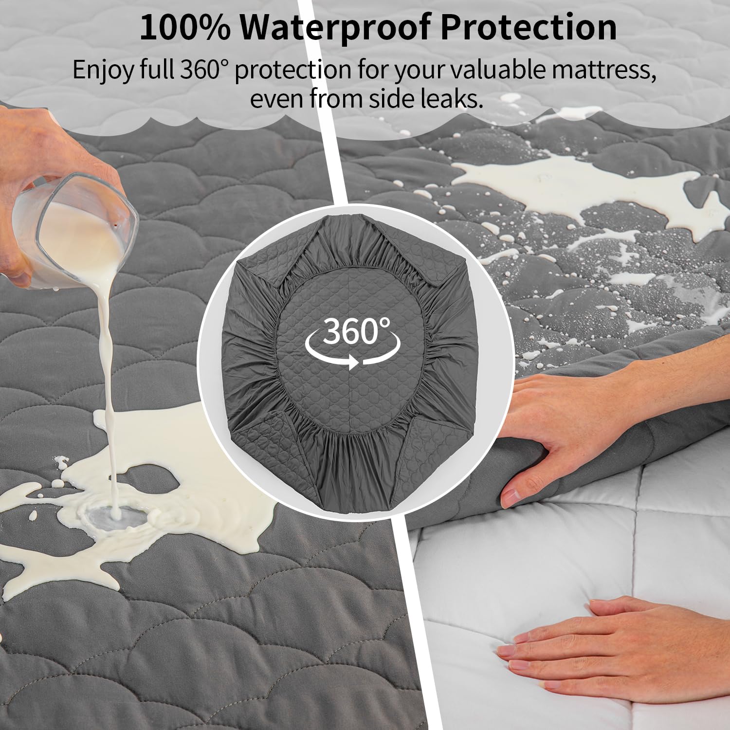 Стеганый матрасный протектор