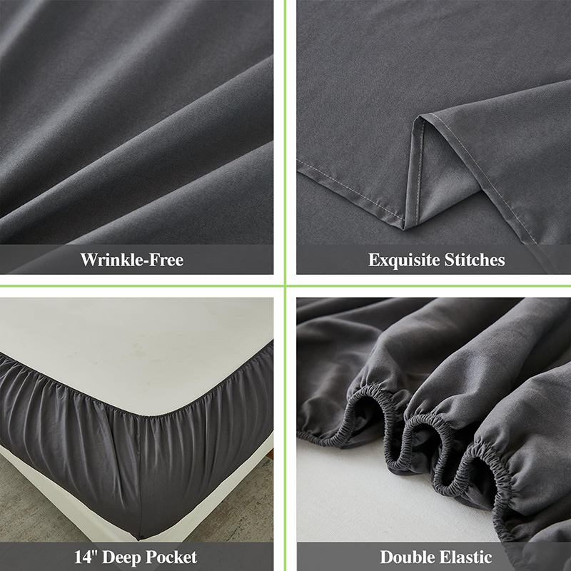 高級マイクロファイバーベッドシーツセット