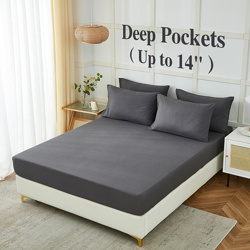 高級マイクロファイバーベッドシーツセット