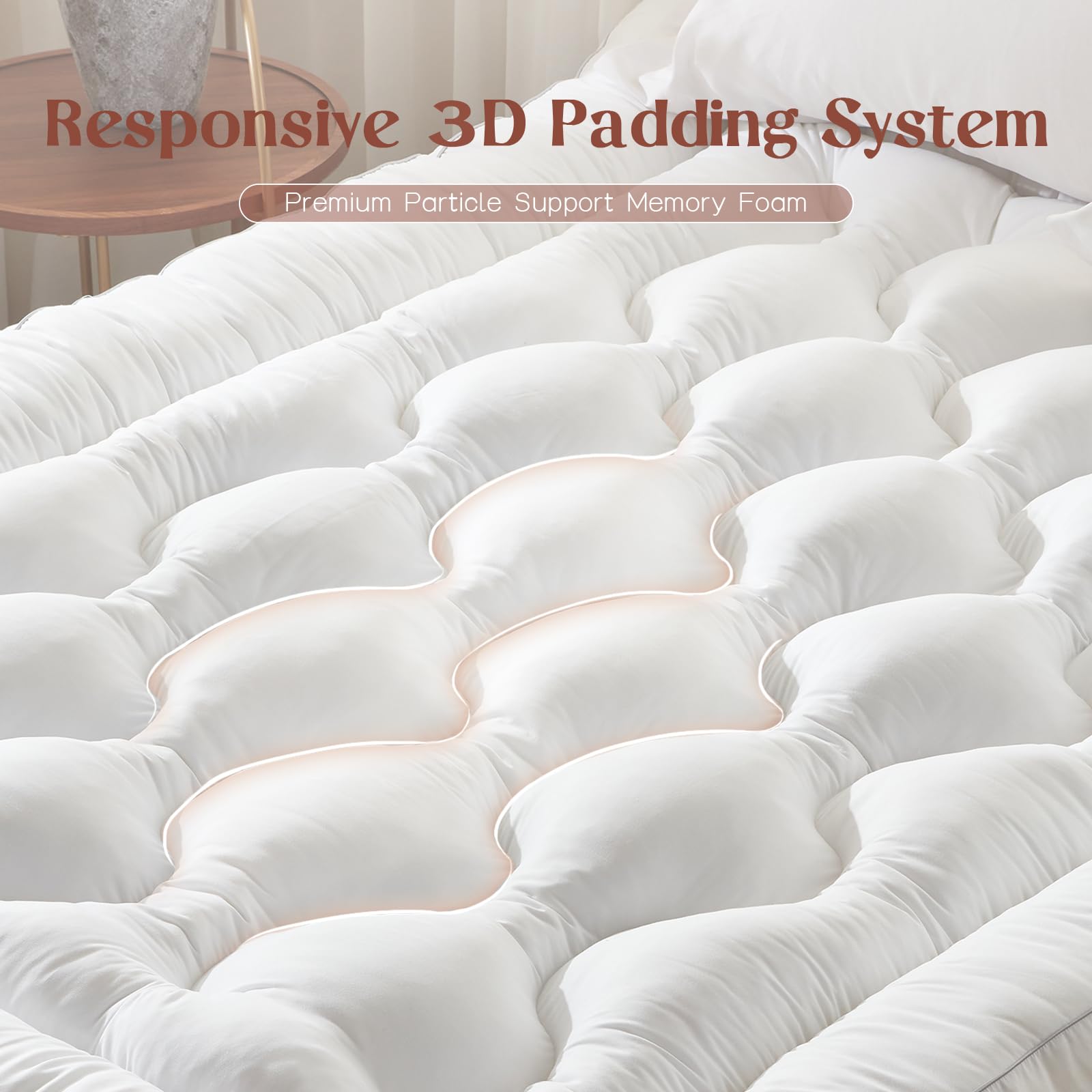 Coprimaterasso in memory foam