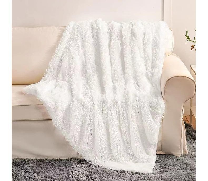 Manta de Tricô Moderna de Coral Fleece Confortável de Dupla Face.jpg