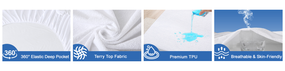 Protector de colchón impermeable Protector de colchón impermeable