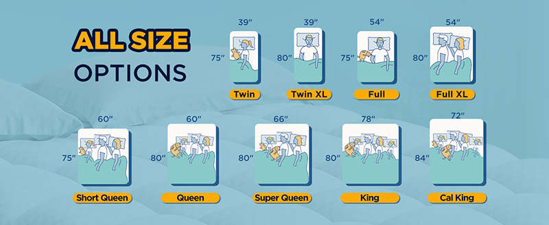  Tampa de colchão de espuma de memória