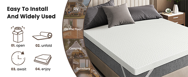 Memory Foam Mattress Topper