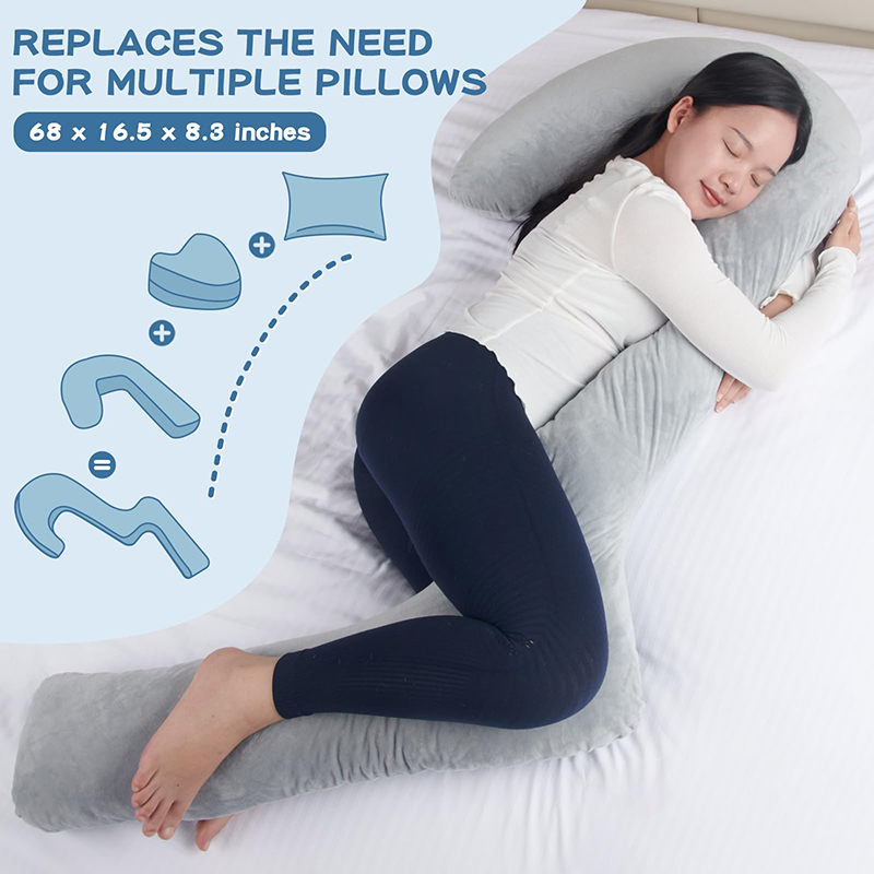 Oreiller corporel en mousse à mémoire de forme 