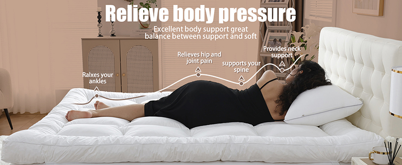 メモリーフォームマットレストッパー