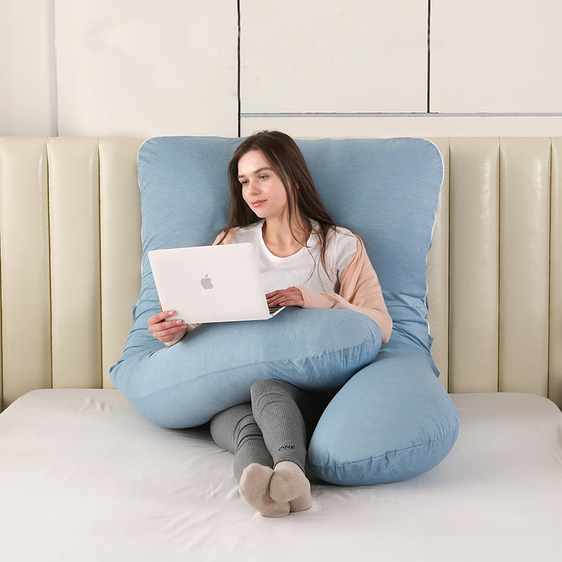 Almofada de gravidez refrigerada em forma de U Almofada de gravidez refrigerada em forma de U