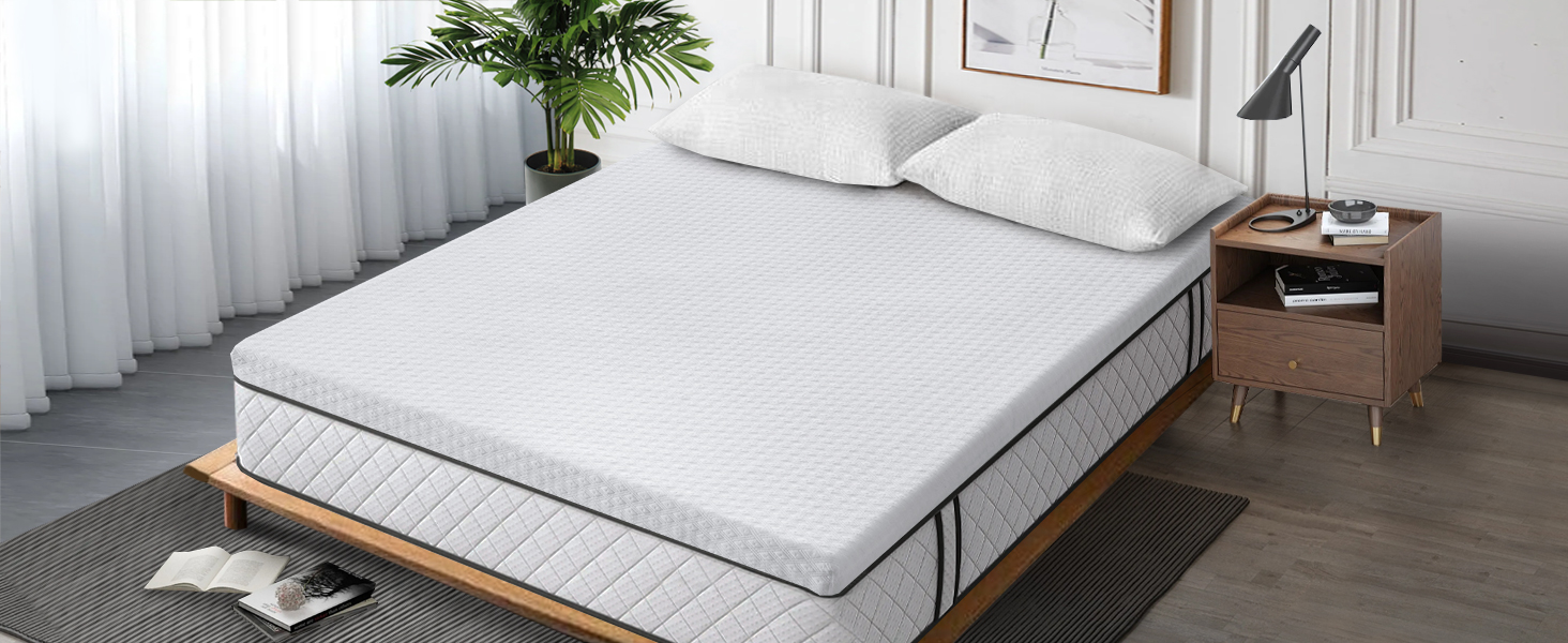 Gel Memory Foam Mattress Topper 