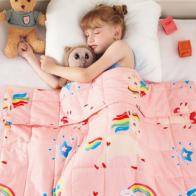 Cooling Weighted Unicorn Rainbow Blanket Cooling Weighted Unicorn Rainbow Blanket