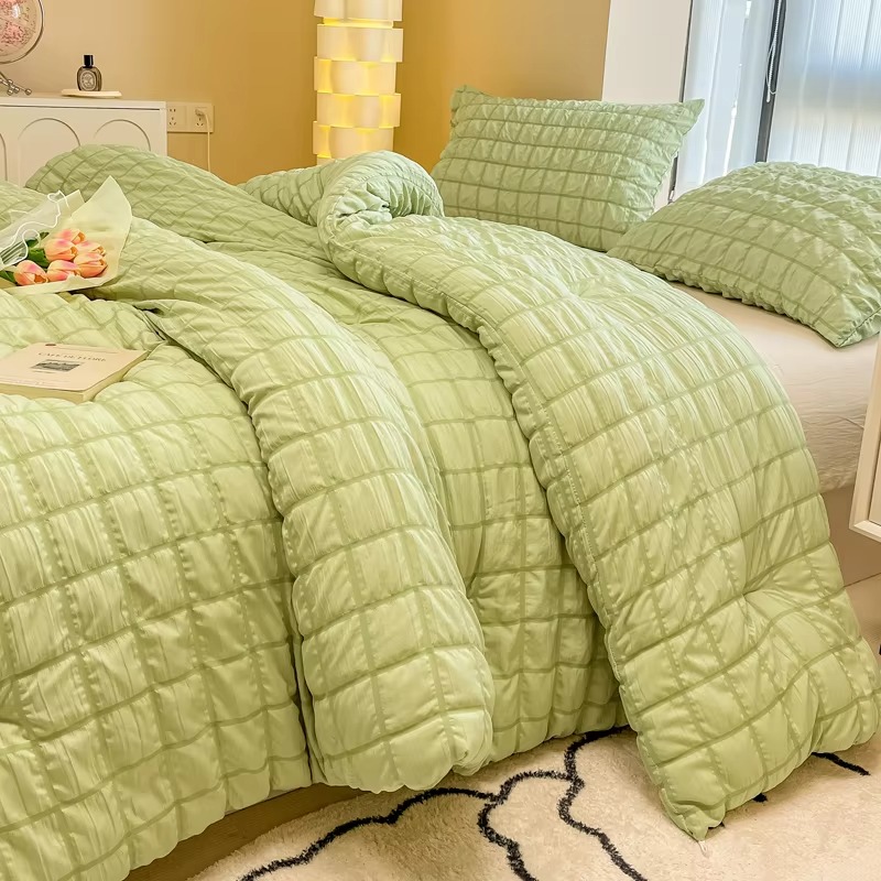 Couette en patchwork de seersucker