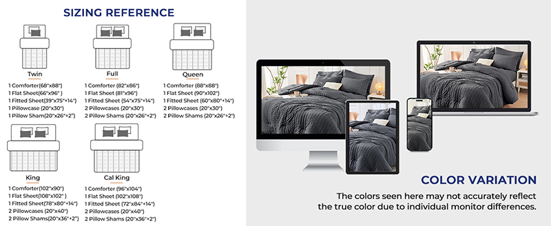 Set copripiumino in seersucker per tutte le stagioni Set copripiumino in seersucker per tutte le stagioni