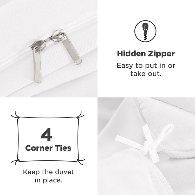 طقم غطاء لحاف من الألياف الدقيقة بكشكشة طقم غطاء لحاف من الألياف الدقيقة بكشكشة