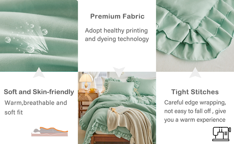 Luxury Fluffy Ruffled Bedding Set Luxury Fluffy Ruffled Bedding Set