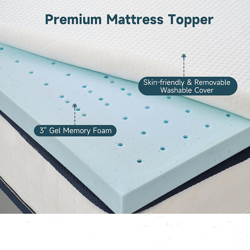 Topper de colchão de espuma de memória Premium