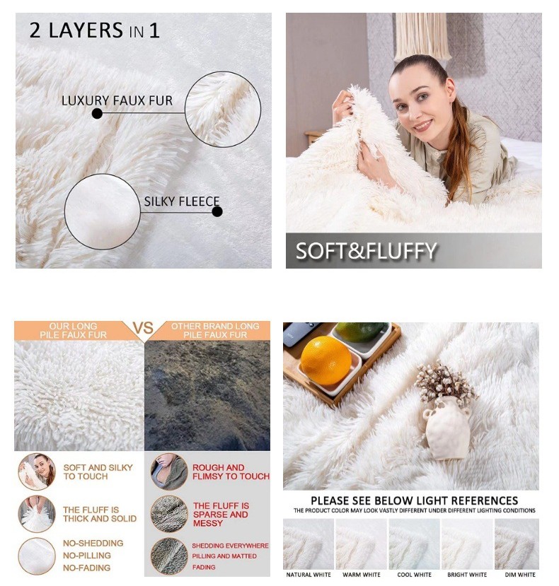 Cobertor de Malha de Coral Fleece Moderno e Confortável de Dupla Face