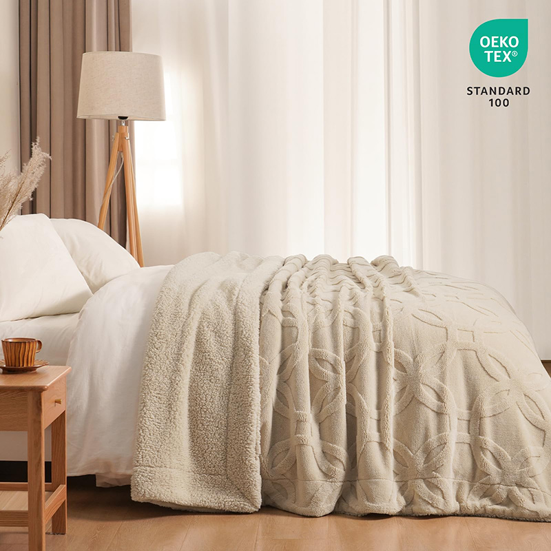 معنقدة الجاكار شيربا الصوف بطانية معنقدة الجاكار شيربا الصوف بطانية