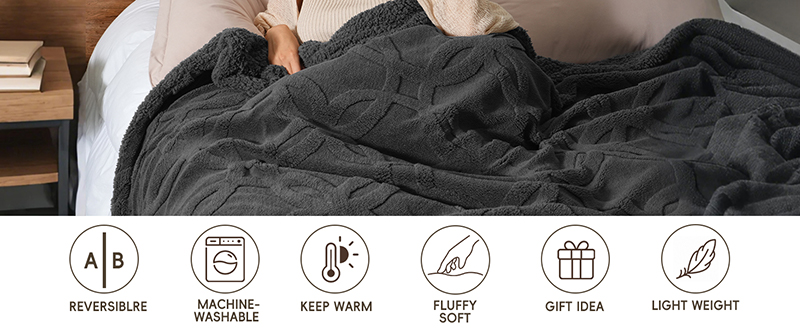 Premium Sherpa Fleece Cozy Blanket Premium Sherpa Fleece Cozy Blanket