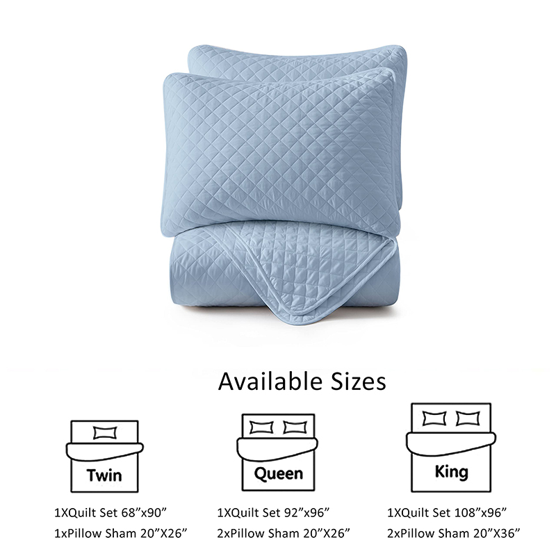 幾何学模様のオールシーズンキルトセット