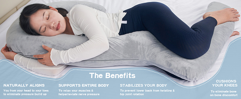 Oreiller corporel en mousse à mémoire de forme Oreiller corporel en mousse à mémoire de forme