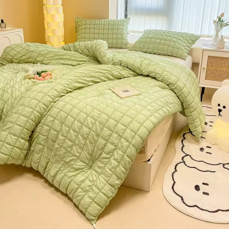 Couette en patchwork de seersucker