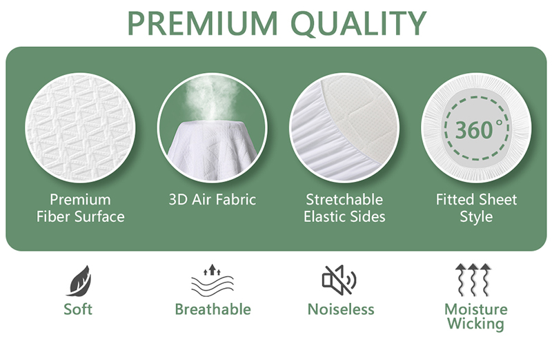 Deep Waterproof Breathable Mattress Protector Deep Waterproof Breathable Mattress Protector