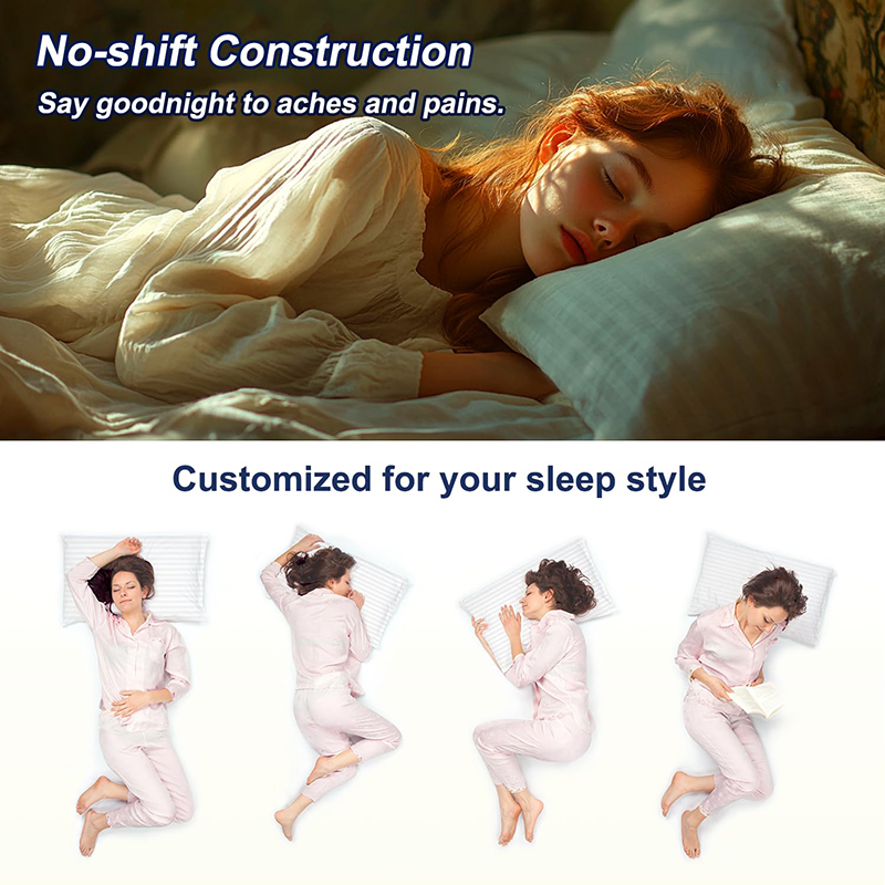 Almohadas de cama lavables de apoyo suave 