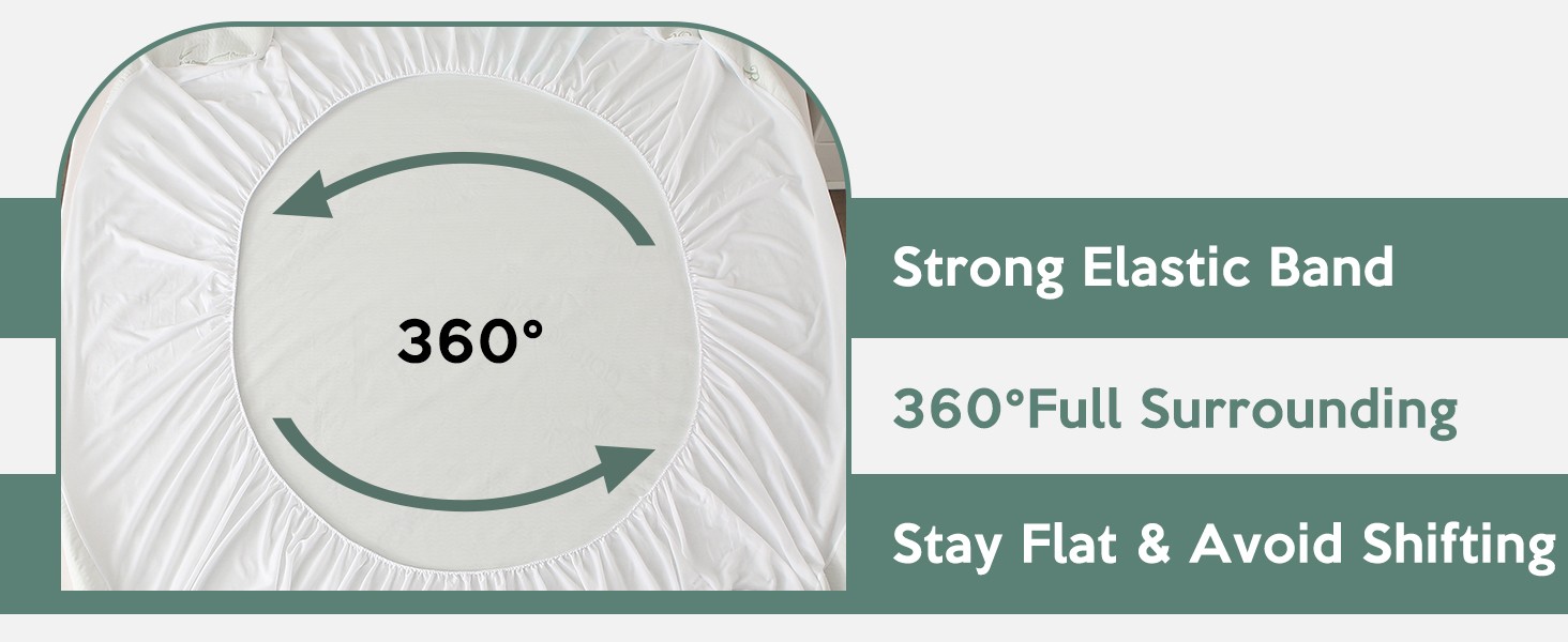 Protetor impermeável de fibra de bambu Protetor impermeável de fibra de bambu