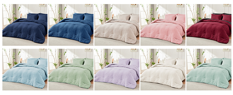 Set copripiumino in seersucker per tutte le stagioni Set copripiumino in seersucker per tutte le stagioni