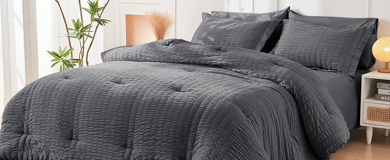 Set copripiumino in seersucker per tutte le stagioni Set copripiumino in seersucker per tutte le stagioni