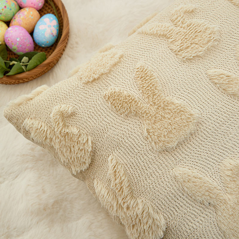 Almohada de piel sintética de conejito Almohada de piel sintética de conejito