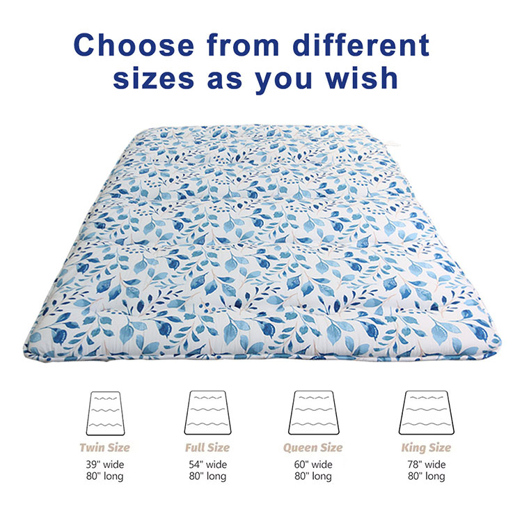 Colchão de chão dobrável japonês Colchão de chão dobrável japonês