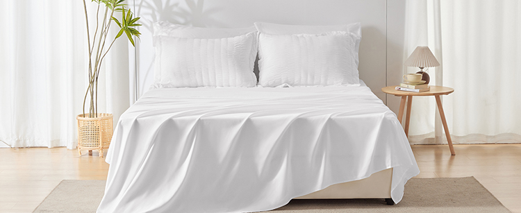 Parure de lit toutes saisons en seersucker Parure de lit toutes saisons en seersucker