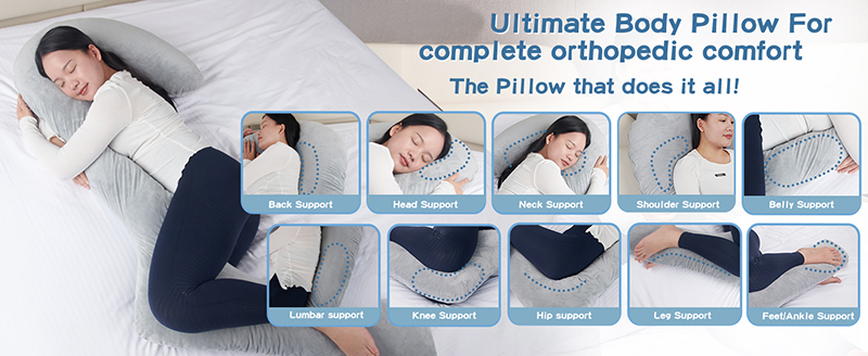 Oreiller corporel en mousse à mémoire de forme Oreiller corporel en mousse à mémoire de forme